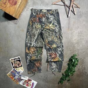 Vintage Y2K Russell Outdoors Camo Pants Mens Medium Camouflage Baggy Jeans